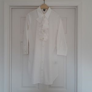 Ralph Lauren White Cotton Shirt Dress